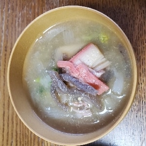 大根と糸こんにゃくの中華スープ